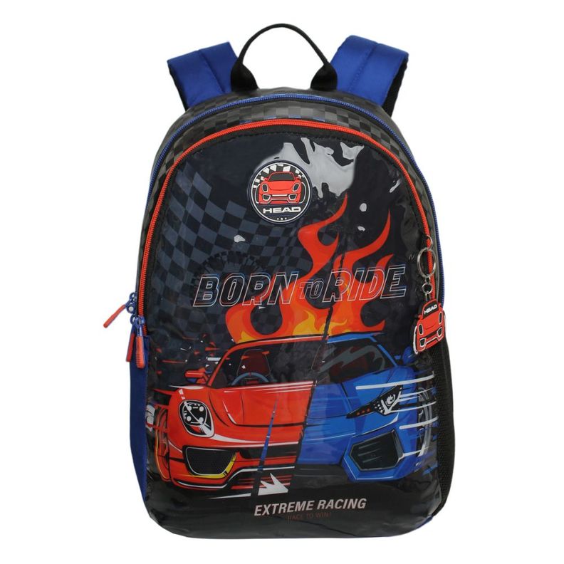 Mochila Infantil Niño Bionica Racing Azul Head-1