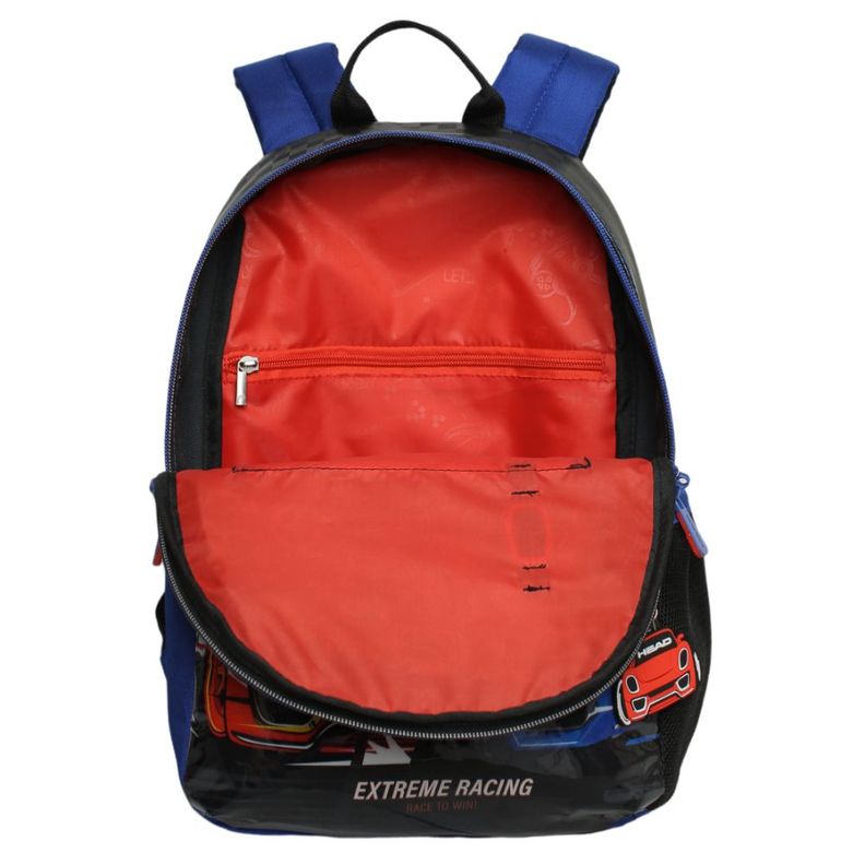 Mochila Infantil Niño Bionica Racing Azul Head-3