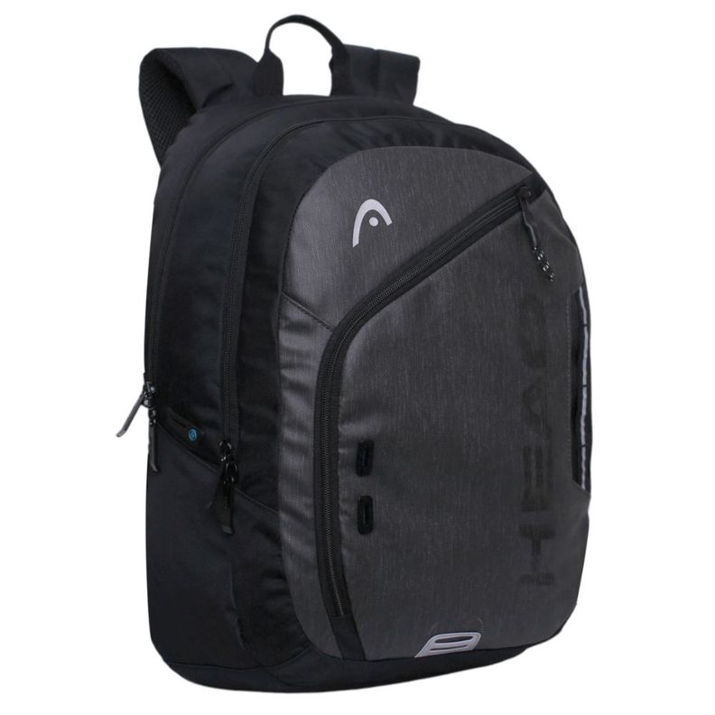 Mochila Notebook Spider Melange Reverse Gris Oscuro Head-0