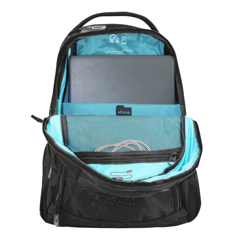Mochila Porta Laptop New Q7 40L Negro Head-5