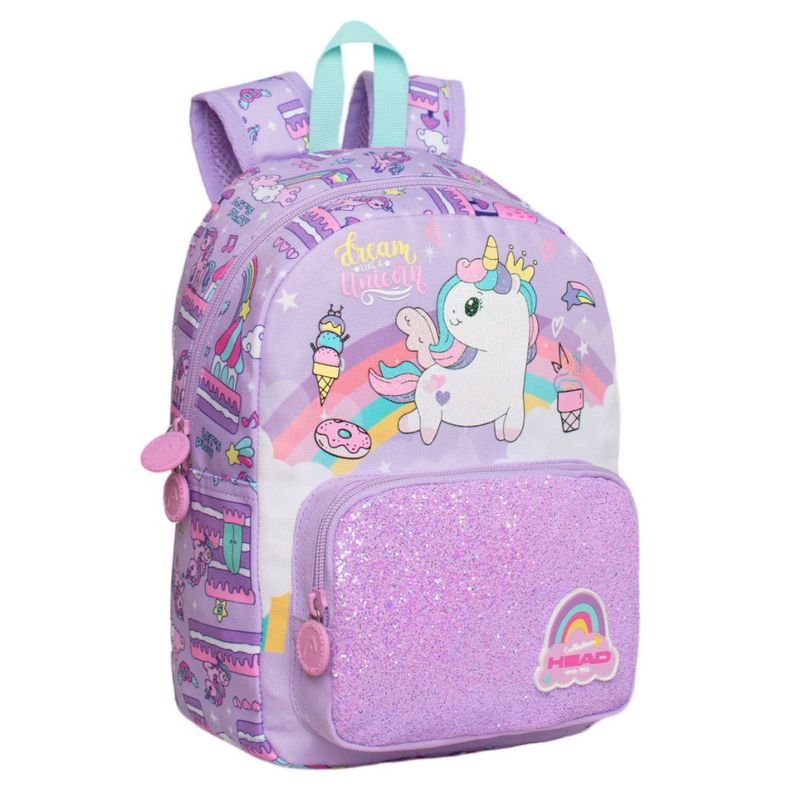 Mochila Infantil Niña Pop Unicornio Lila Head-0