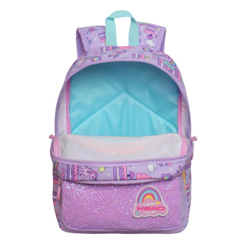Mochila Infantil Niña Pop Unicornio Lila Head-2