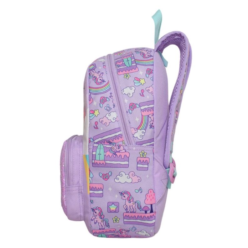 Mochila Infantil Niña Pop Unicornio Lila Head-3