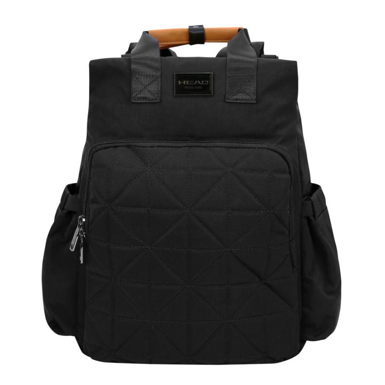 Mochila Pañalera Maternal New Bloom Negra Head-1