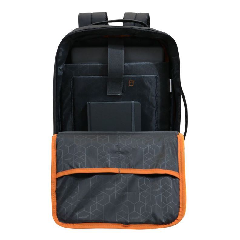 Mochila Ejecutiva Expandible Trip Reverse Negro Head-2