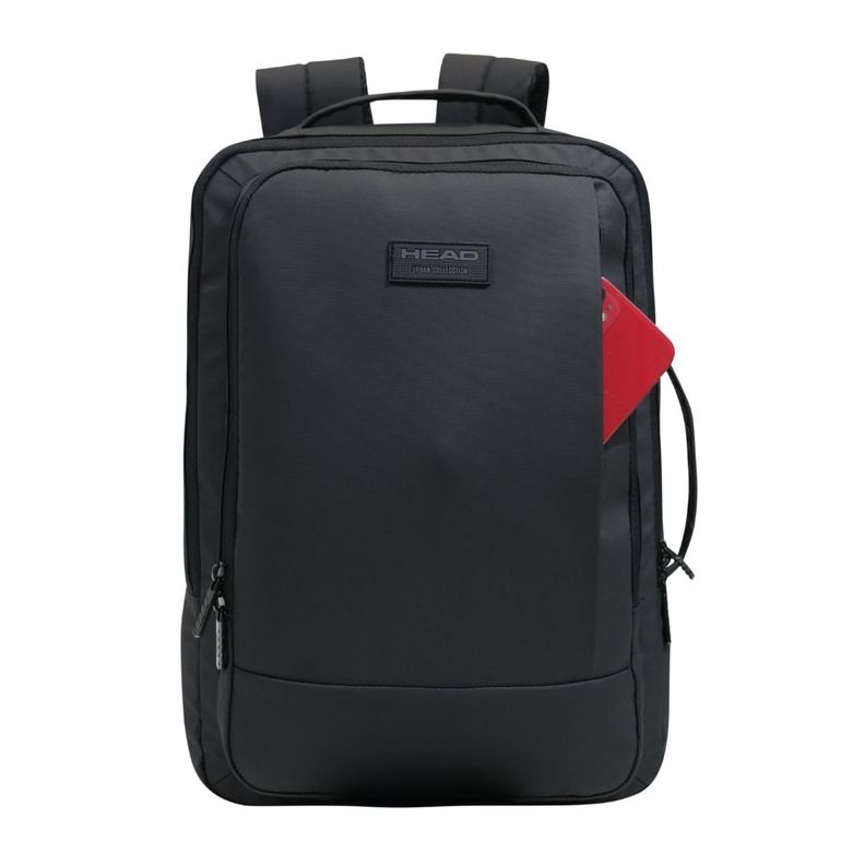 Mochila Ejecutiva Expandible Trip Reverse Negro Head-3