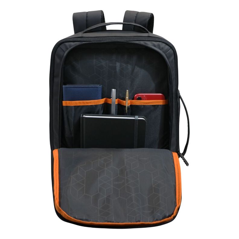 Mochila Ejecutiva Expandible Trip Reverse Negro Head-4