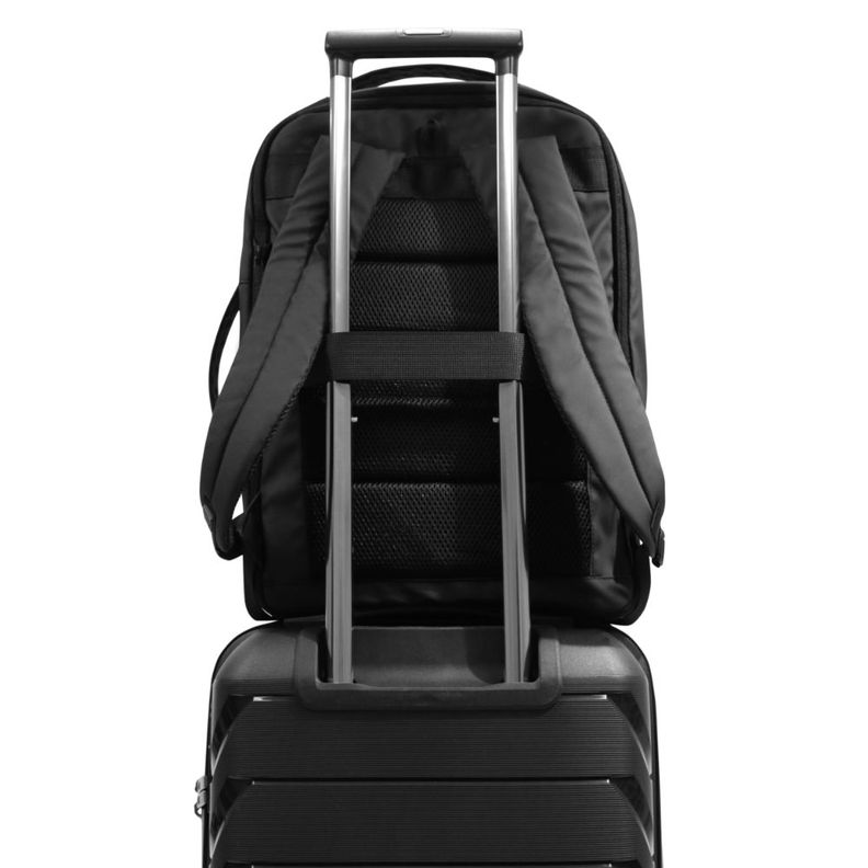 Mochila Ejecutiva Expandible Trip Reverse Negro Head-5
