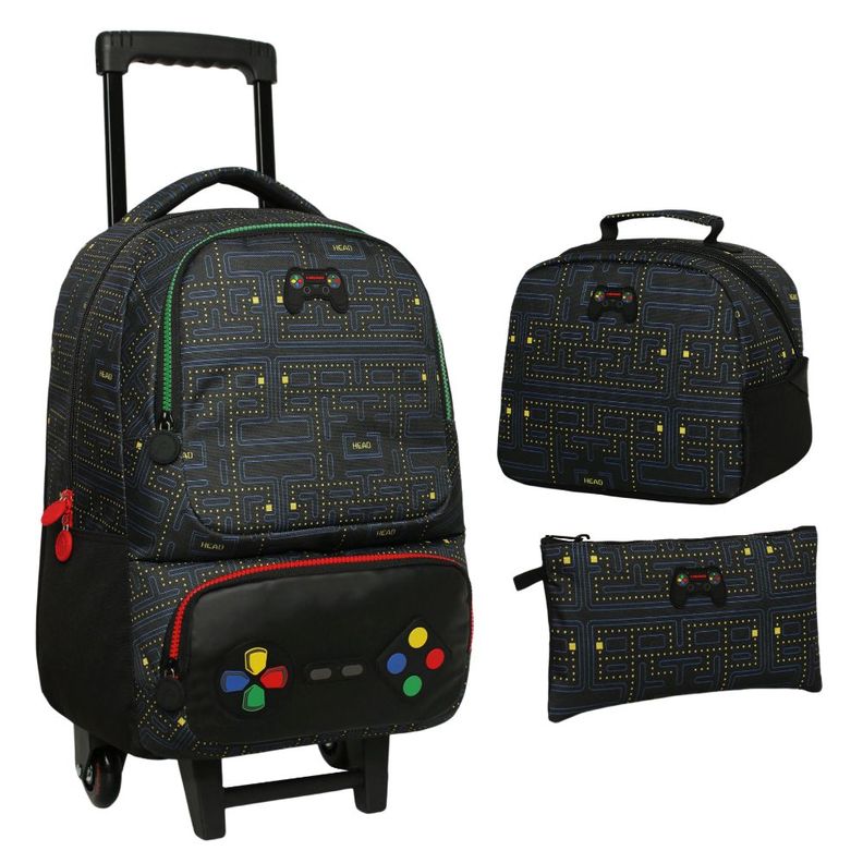 Pack Bakan Escolar Control Game Negro Head-0