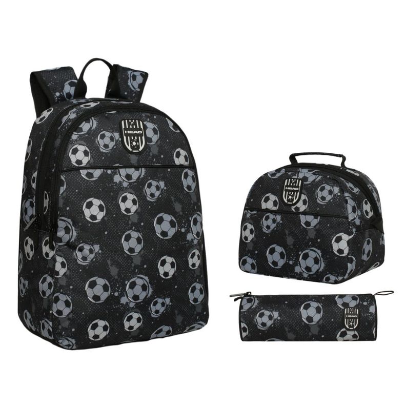 Pack Cool Escolar Soccer Negro Head-0