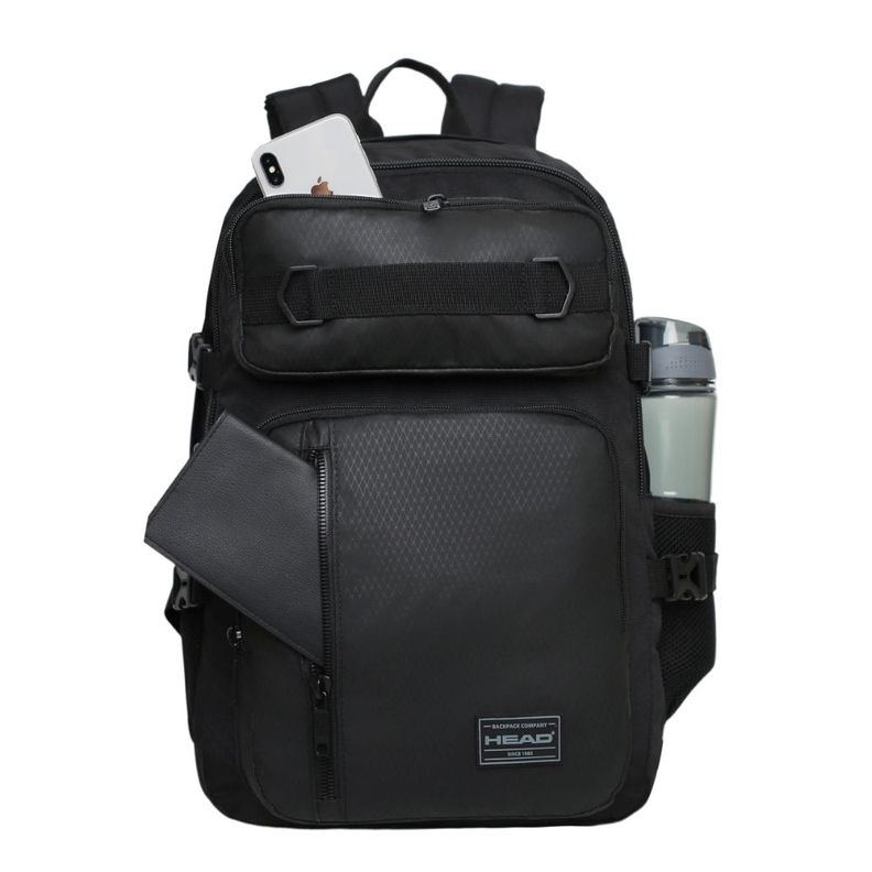 Mochila Ejecutivas Hombre Logan Reverse Negro Head-1