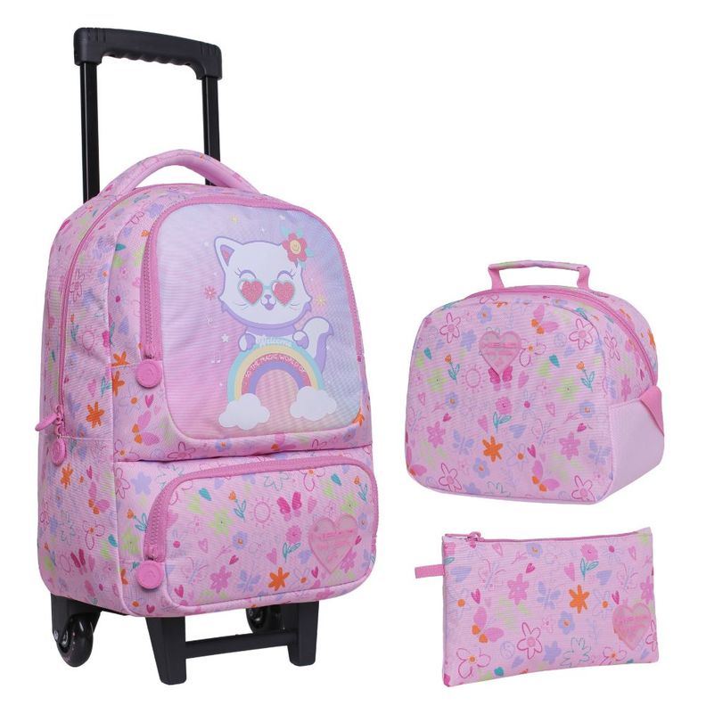Pack Bakan Escolar Cat Rainbow Rosado Head-0