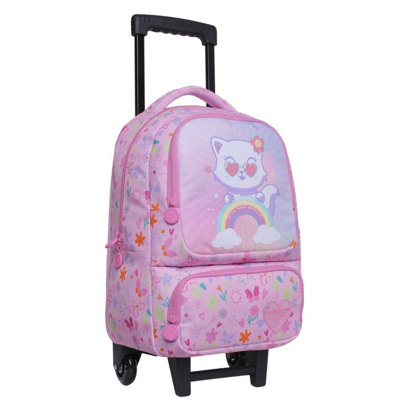 Pack Bakan Escolar Cat Rainbow Rosado Head-1