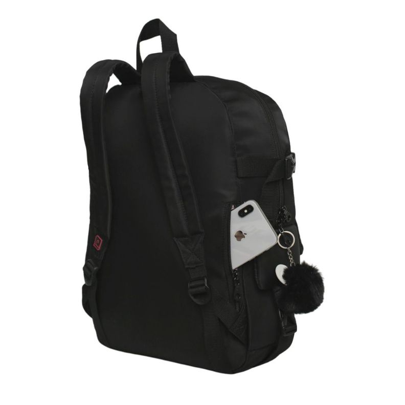 Mochila Mujer Kawaii Fusion Glitter Negro Head-3