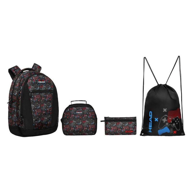 Pack Top Escolar Future Gamer Negro Head-0