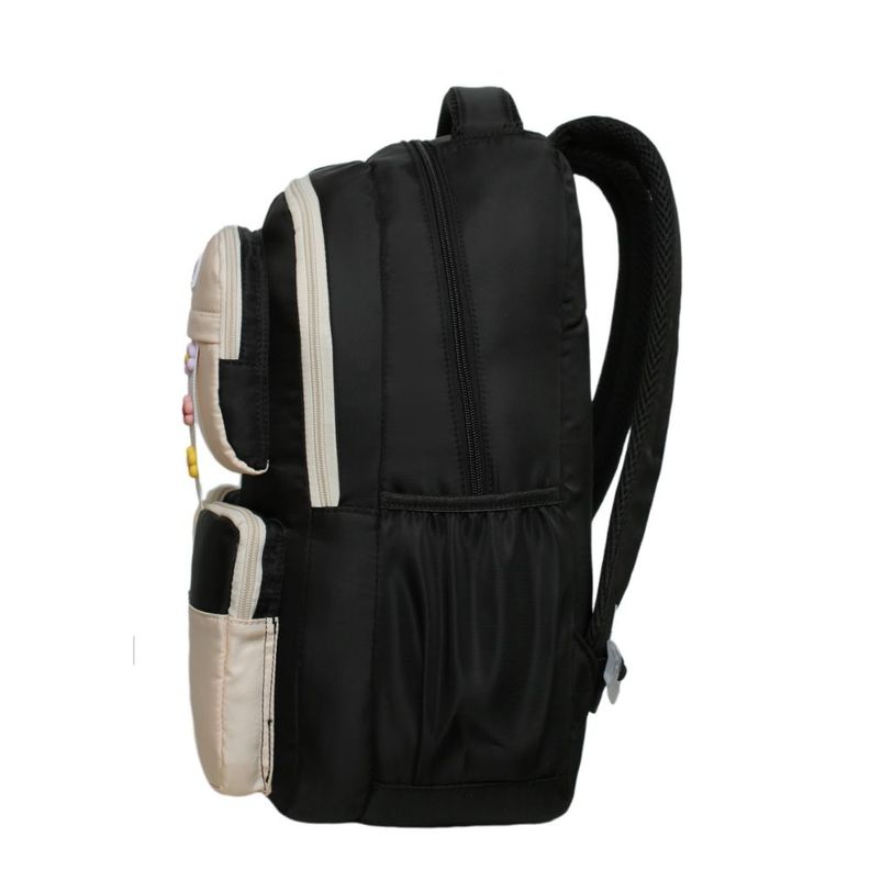 Mochila Kawaii Mujer Twist Block Negro Head-3
