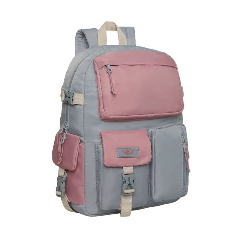 Mochila Mujer Escalade Kawaii Color Block Gris Head-0