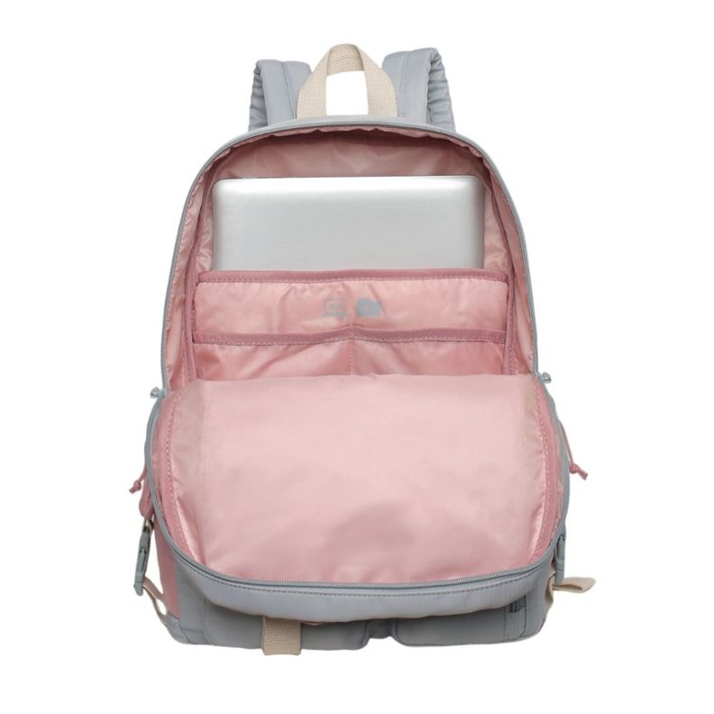 Mochila Mujer Escalade Kawaii Color Block Gris Head-2