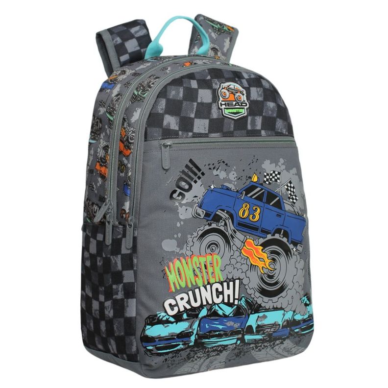 Mochila Infantil Niño Balloon Monster Truck Gris Head-0