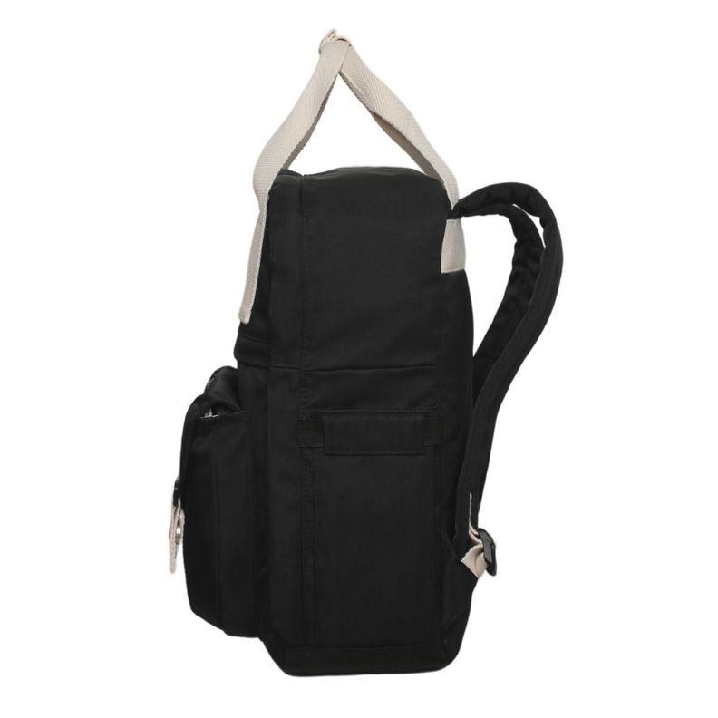 Mochila Mujer Moda Omega Bordado Negro Head-4