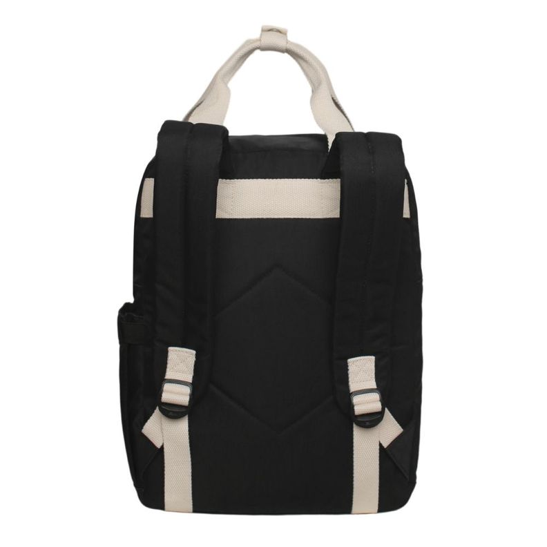 Mochila Mujer Moda Omega Bordado Negro Head-5