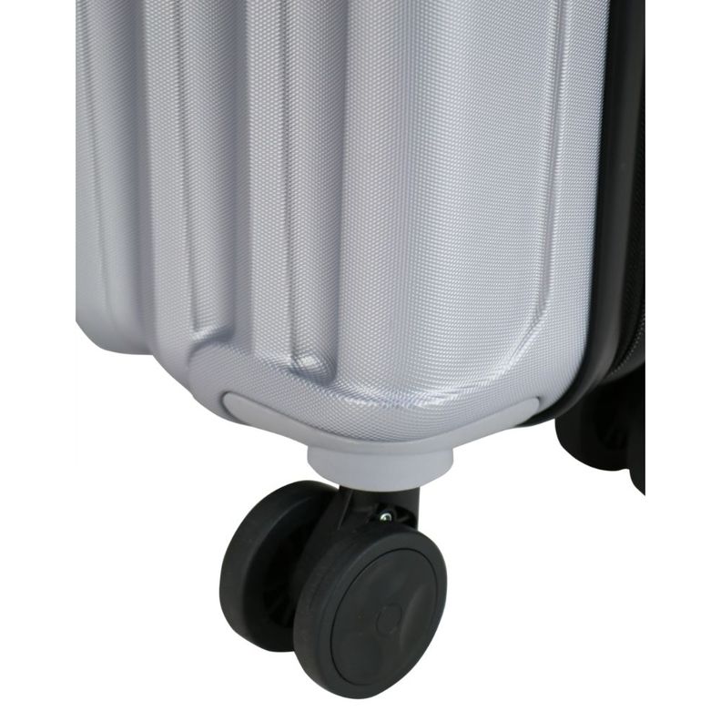 Maleta Cabina Brasilia S 8 Ruedas Plata Head-5