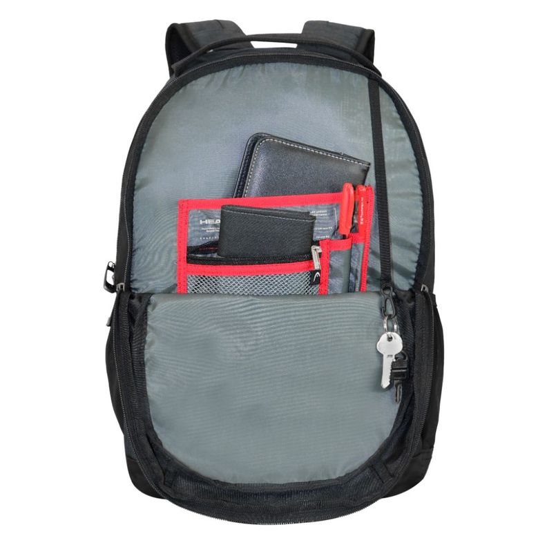 Mochila Ejecutiva Notebook Porter Melange Gris Oscuro Head-4