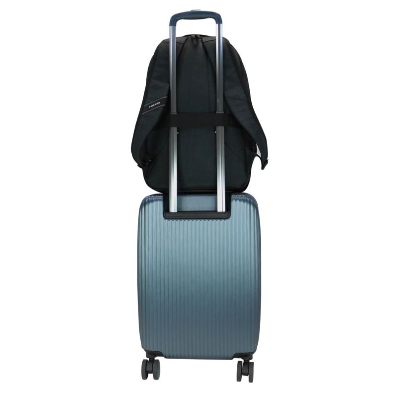 Mochila Ejecutiva Notebook Porter Melange Gris Oscuro Head-7