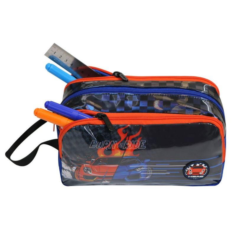 Estuche Infantil Hombre Atos Racing Azul Head-2