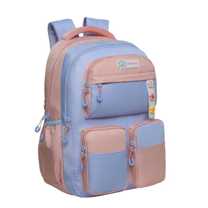 Mochila Kawaii Mujer Twist Block Celeste Head-1