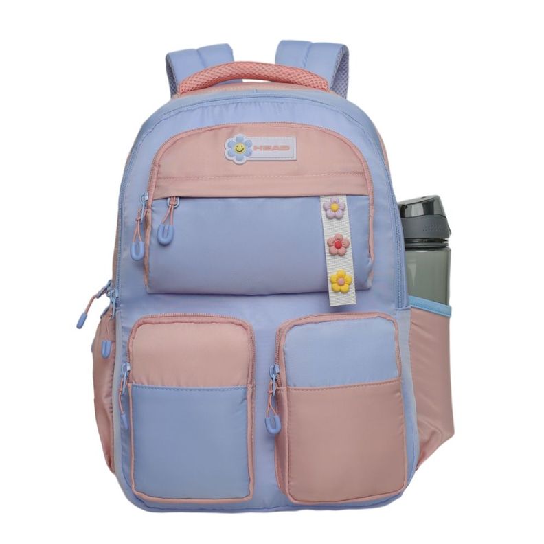 Mochila Kawaii Mujer Twist Block Celeste Head-2