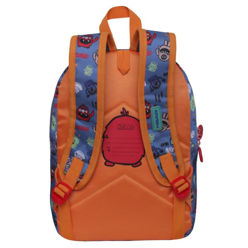 Mochila Infantil Pop Monsters Azul Head-3