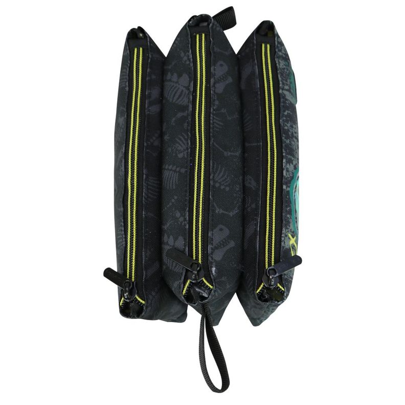 Estuche Escolar Celerio Dino 3D Negro Head-4