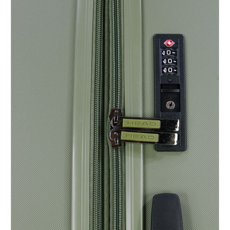 Maleta Cabina Toronto S Expandible TSA Verde Olivo Head-4