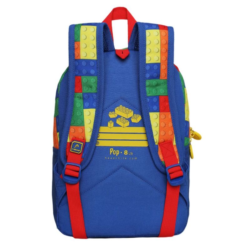 Mochila Infantil Niño Pop Bloques Multicolor Head-4