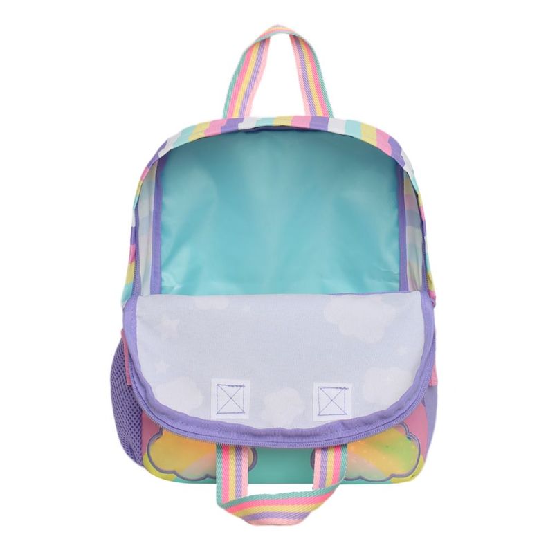 Mochila Infantil Niña Pepa Cat Rainbow Lila Head-2