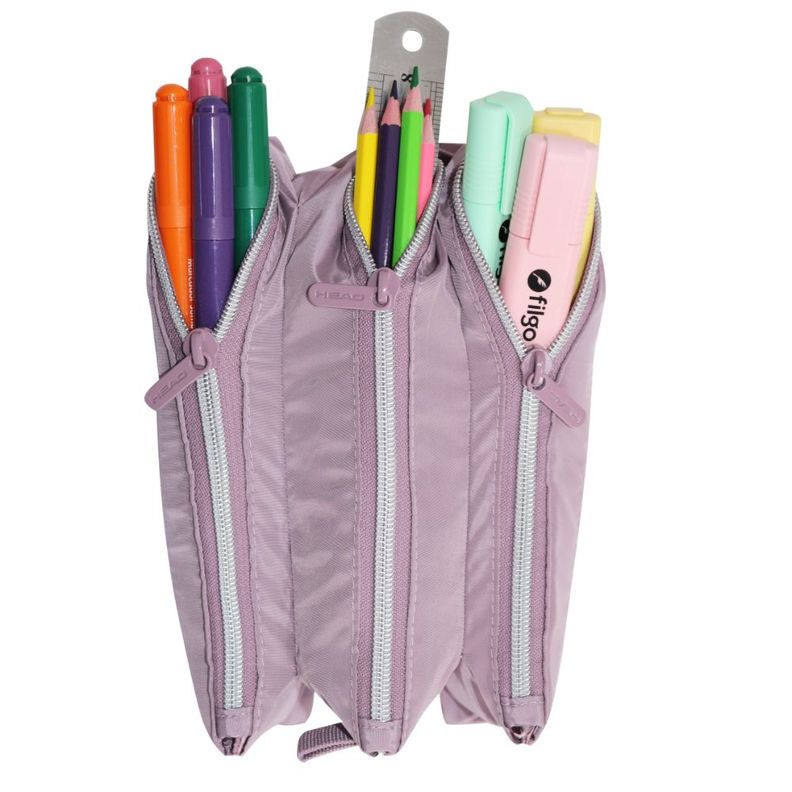 Estuche Triple Celerio Quilt Dusty Morado Head-3