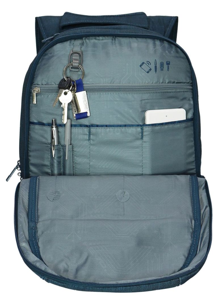 Mochila Porta Laptop Pronet M Azul Piedra Head-4