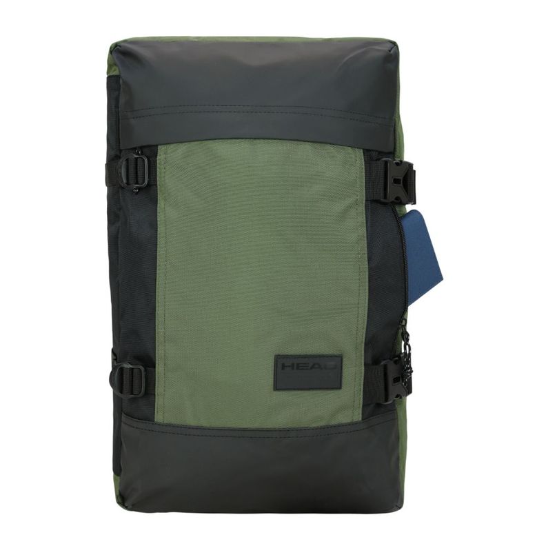 Bolso Mochila Viaje Maverick Verde Militar Head-4