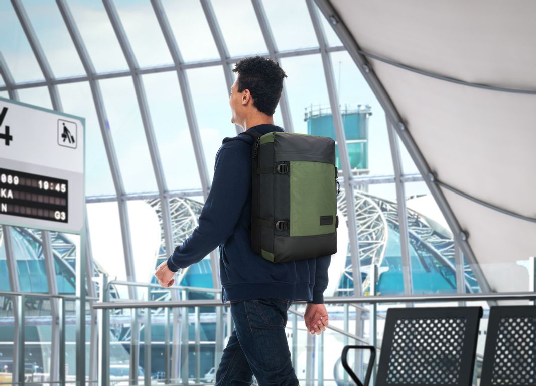 Bolso Mochila Viaje Maverick Verde Militar Head-7