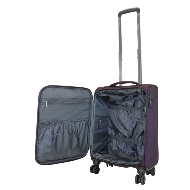 Maleta Cabina Blanda TSA Londres S Morado Head-2