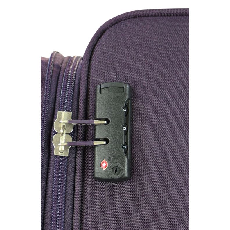 Maleta Cabina Blanda TSA Londres S Morado Head-5