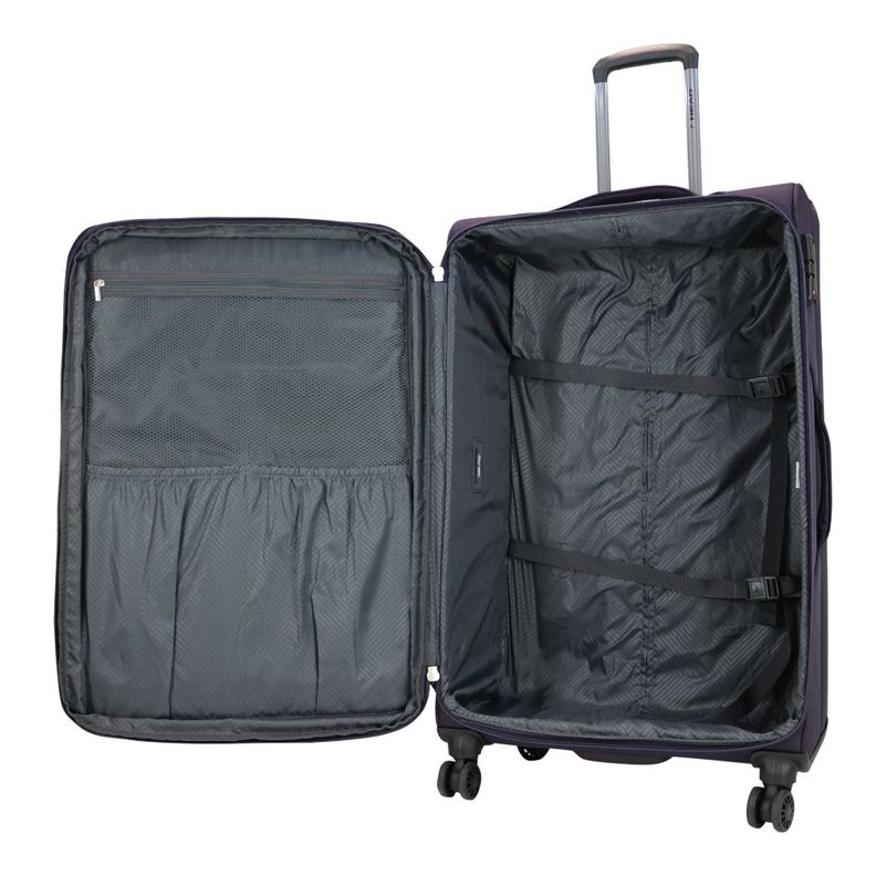 Maleta Blanda Expandible con TSA Londres L Morado Head-2