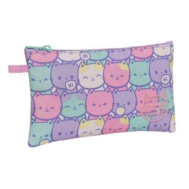 Pack Bakan Escolar Mujer New Gatos Pastel Head-3