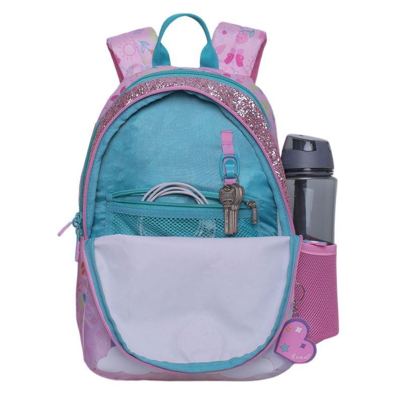 Mochila Escolar Bionica Cat Rainbow Rosado Head-2