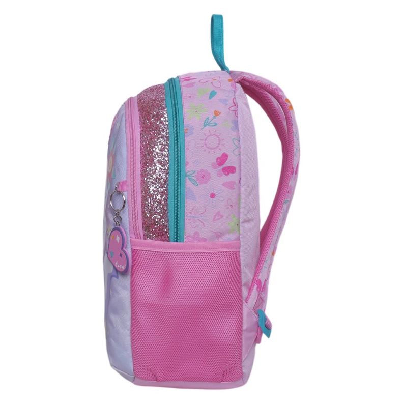 Mochila Escolar Bionica Cat Rainbow Rosado Head-3