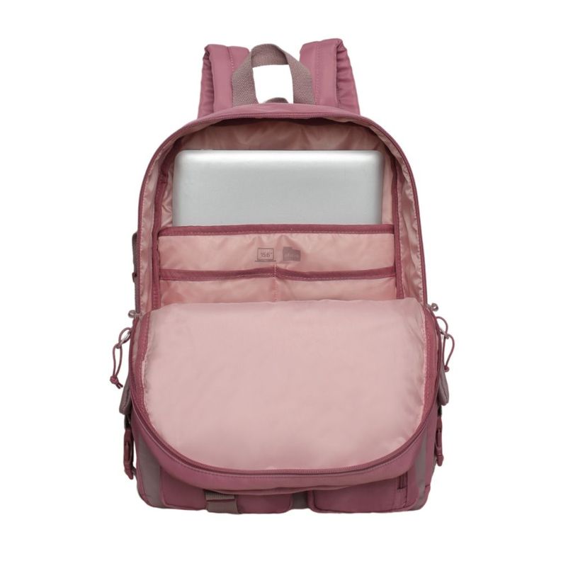 Mochila Mujer Escalade Kawaii Color Block Malva Head-2