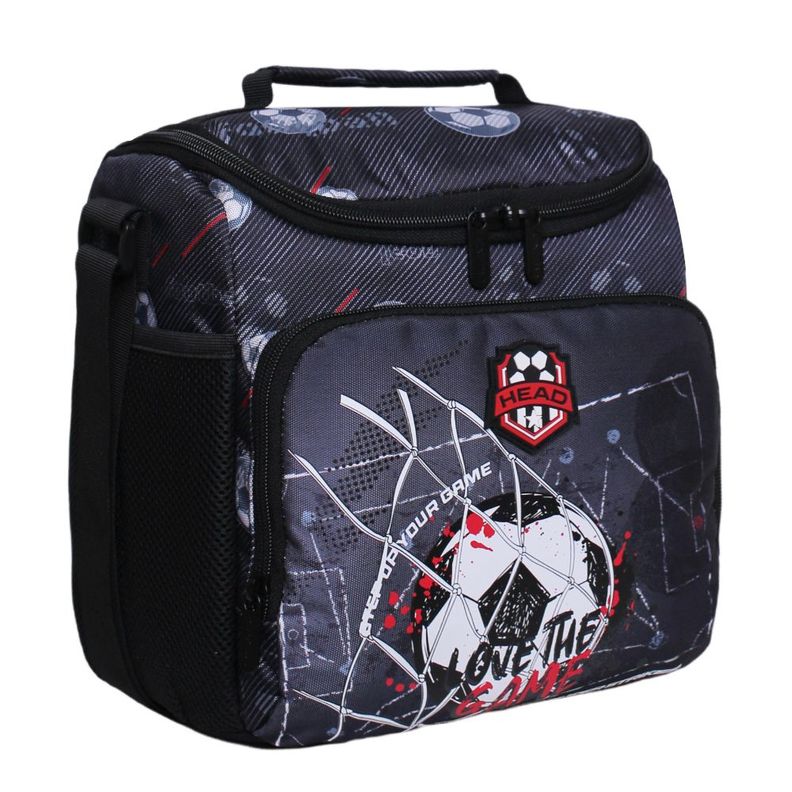 Lonchera Escolar Freeze Futbol Negro Head-0