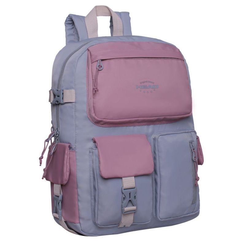 Mochila Mujer Escalede Color Block Gris Head-0