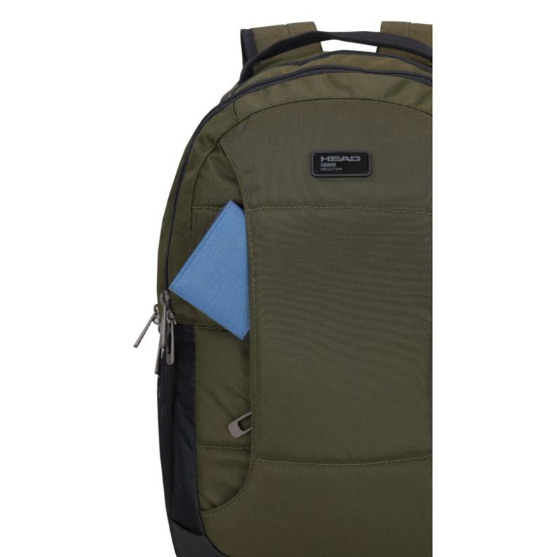 Mochila Ejecutiva Notebook Stout Verde Militar Head-4